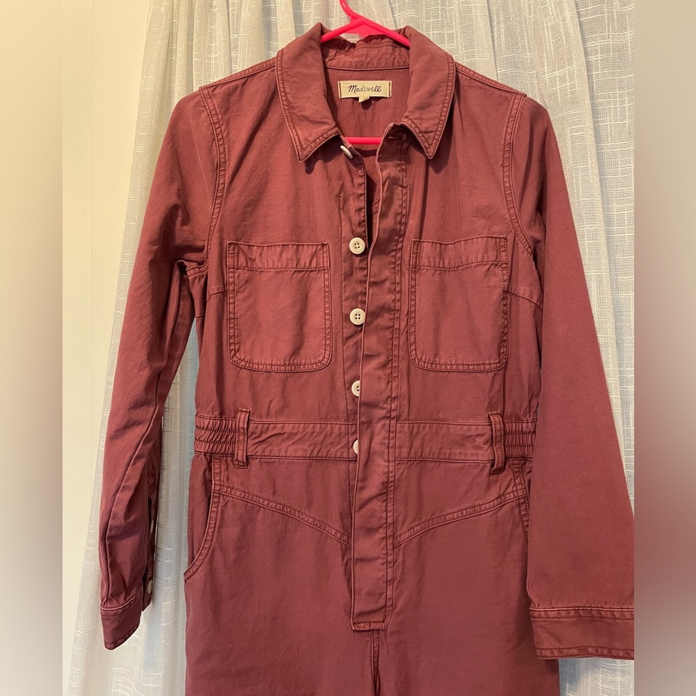 Madewell Garment-Dyed Long-Sleeve Jumpsuit